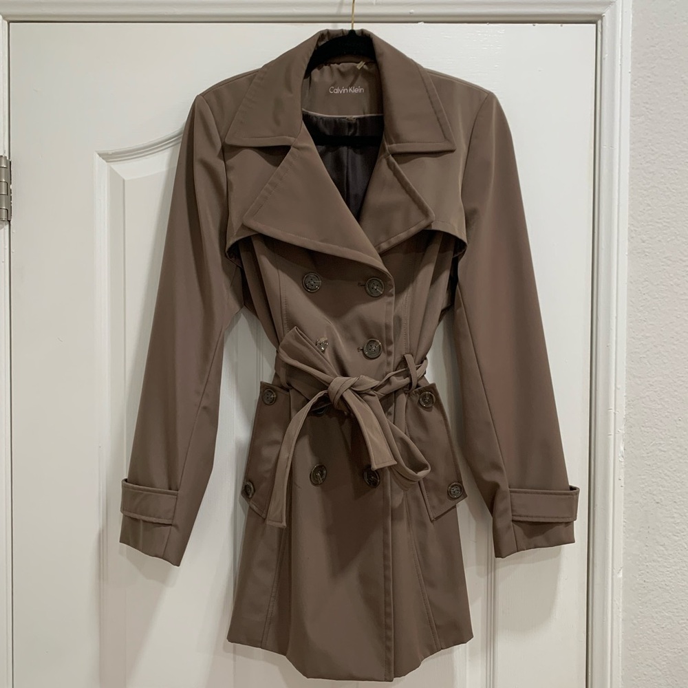 Calvin Klein Women's Classic Brown Trench Coat